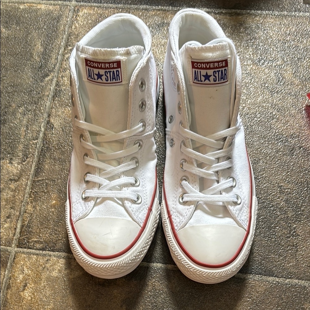 Converse Kids White High-Top Sneakers